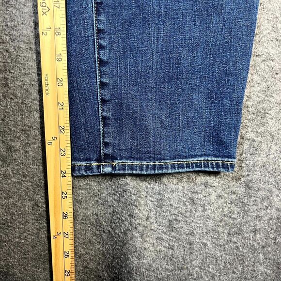 Talbots Womens Jeans Blue Size 14P Modern Ankle Jean High Rise Preppy Mom - Picture 2 of 10